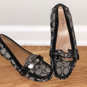 Coach loafers- blacks and grey size 7